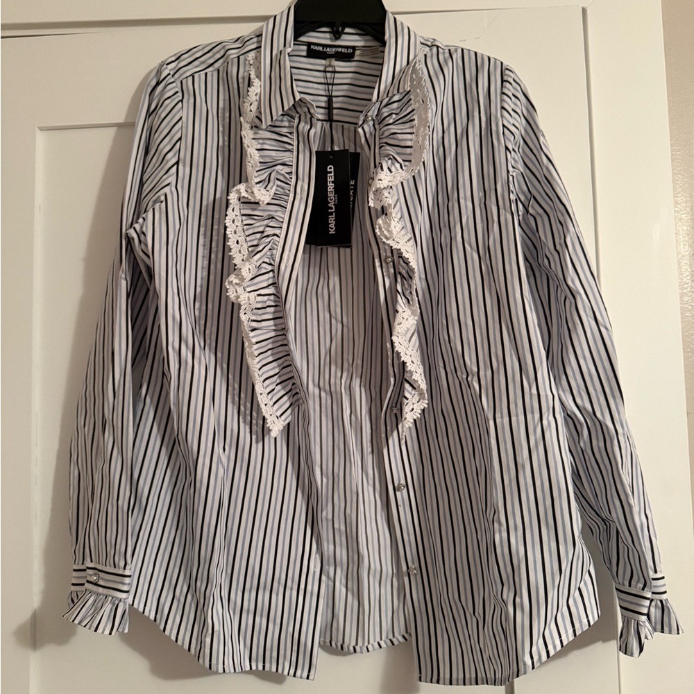 NWT KARL LAGERFELD BUTTON DOWN size medium